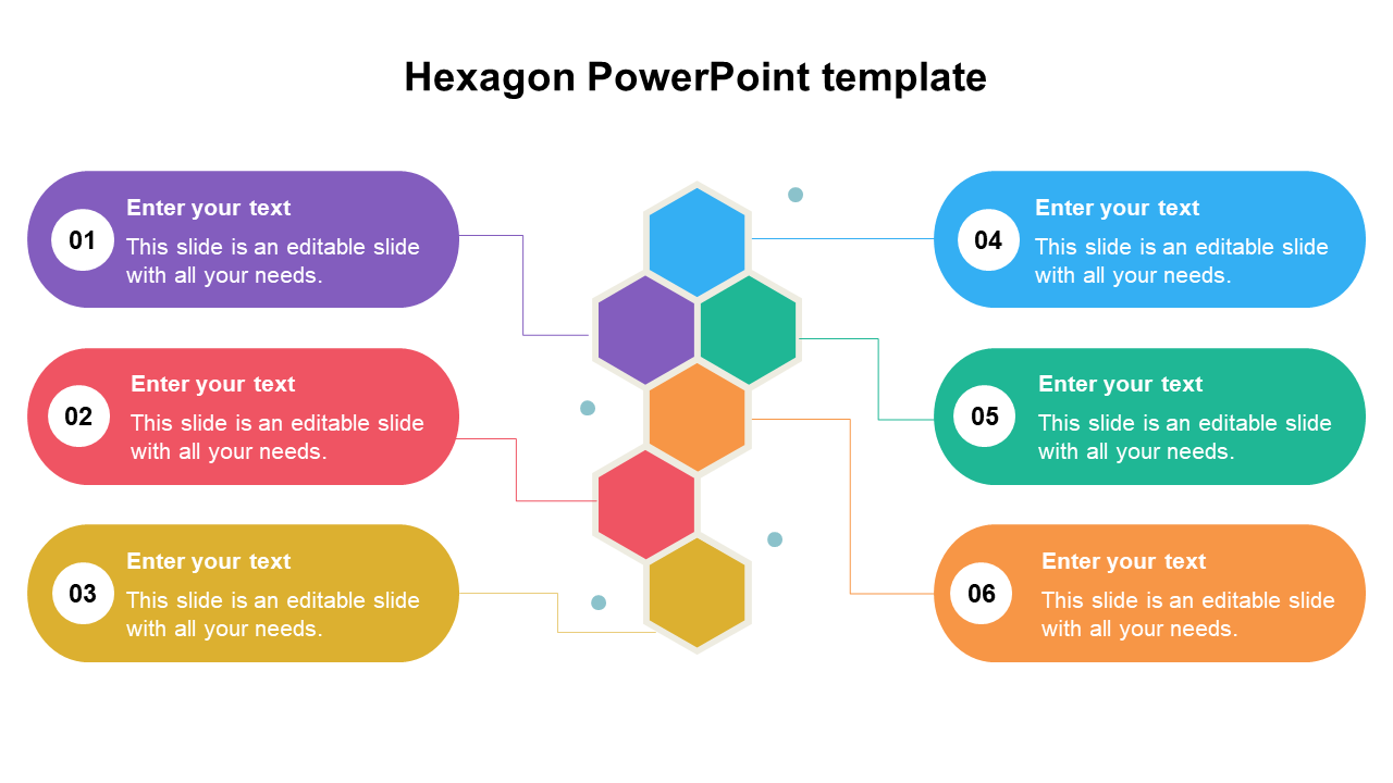 Hexagon PowerPoint Template Presentation and Google Slides